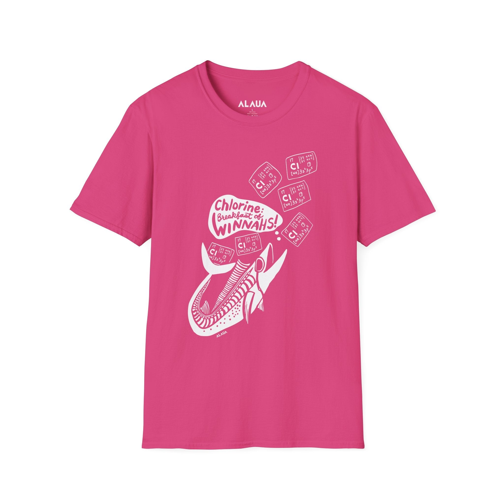 Adult Unisex Swimmer T-Shirt - Chlorine: Breakfast of Winnahs! - Mi tienda