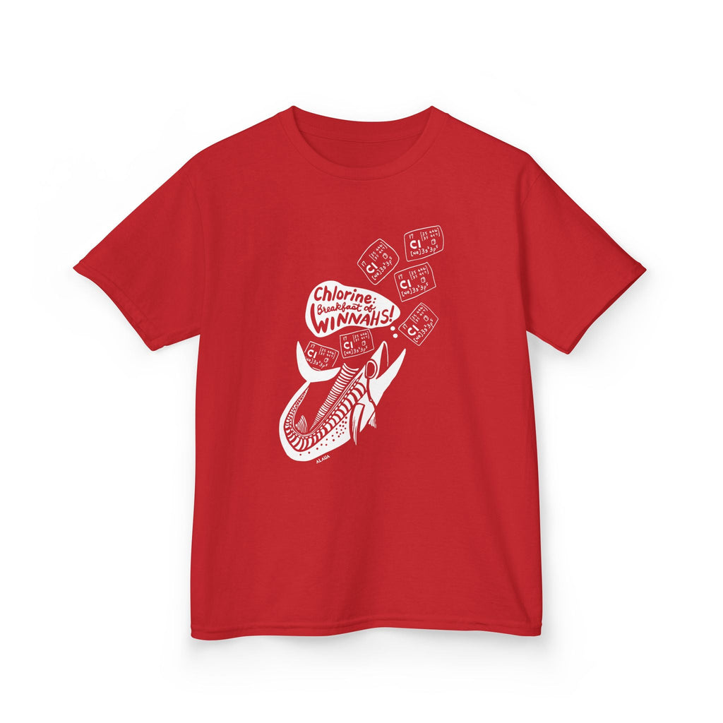Keiki Swimmer T-Shirt - Chlorine: Breakfast of Winnahs! - Mi tienda