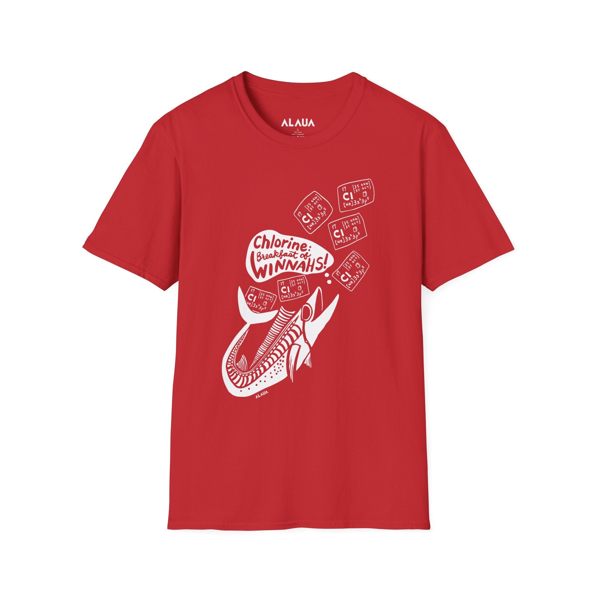 Adult Unisex Swimmer T-Shirt - Chlorine: Breakfast of Winnahs! - Mi tienda