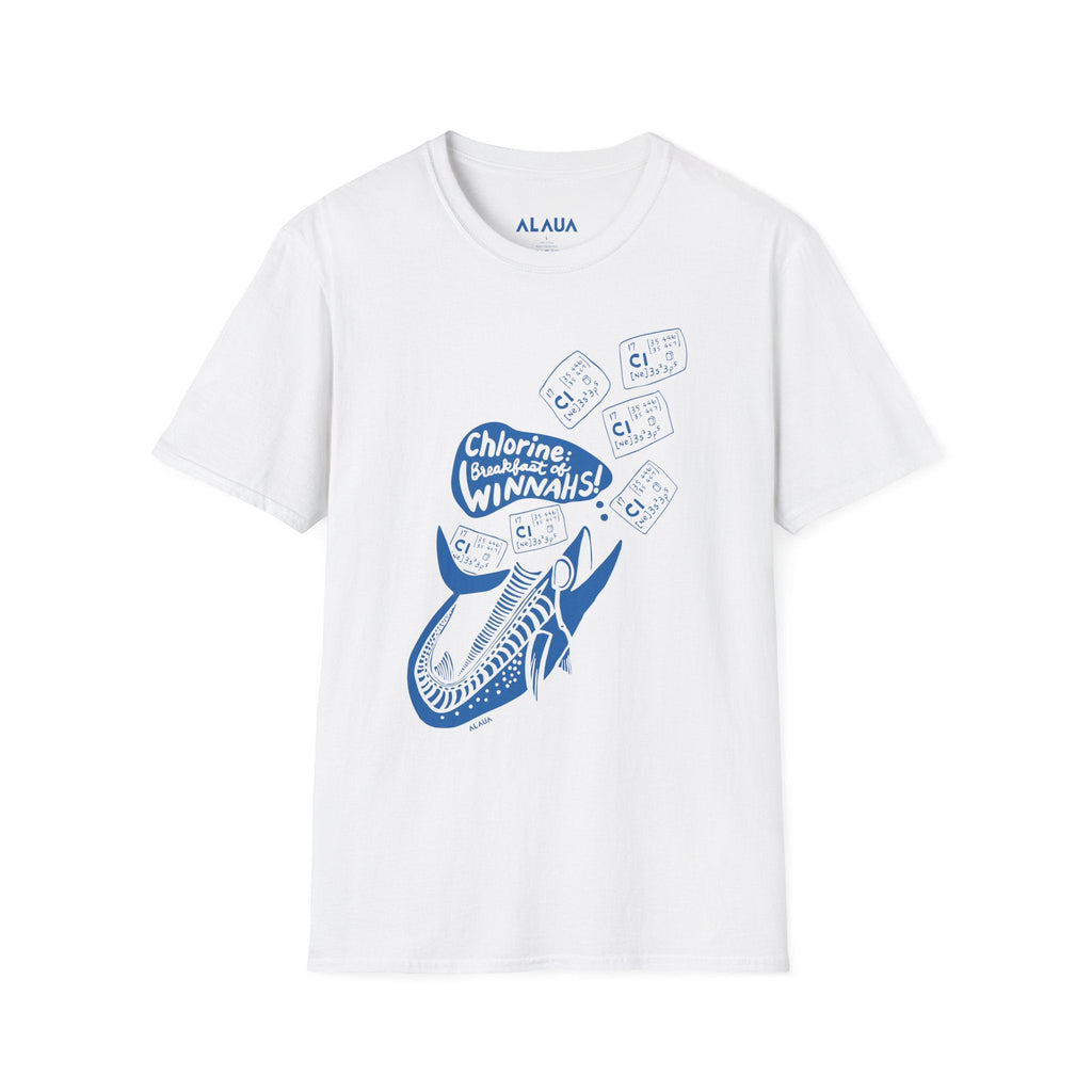 Adult Unisex Swimmer T-Shirt - Chlorine: Breakfast of Winnahs! - Mi tienda
