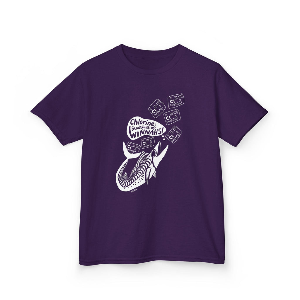 Keiki Swimmer T-Shirt - Chlorine: Breakfast of Winnahs! - Mi tienda