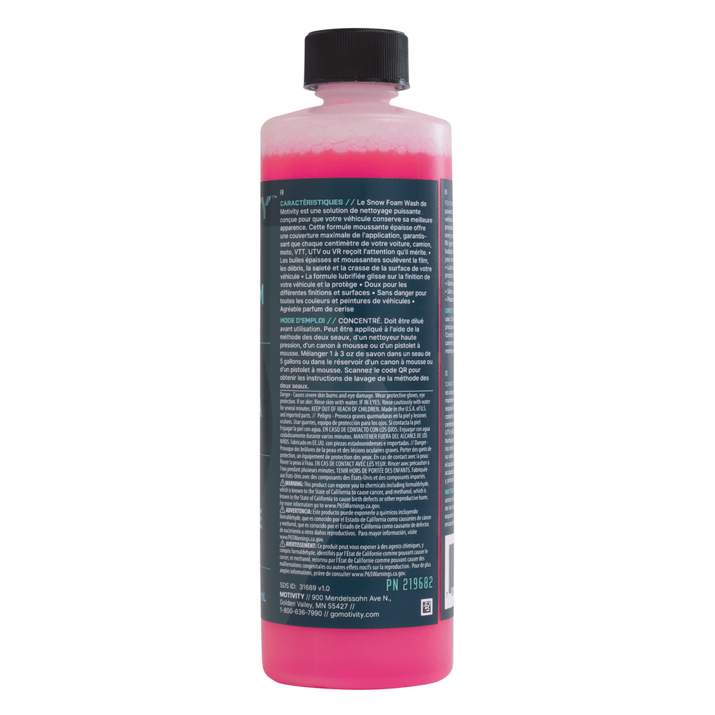 MOTIVITY Snow Foam Duo, Concentrated Car Wash Soap, Works with Foam Cannon, Foam Gun, or Pressure Washer - 16 fl oz (2 Pack) - Mi tienda
