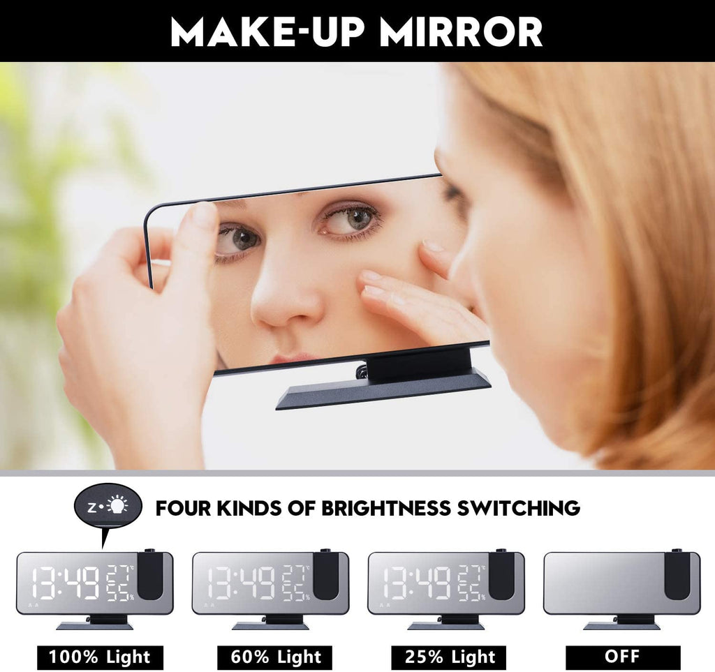 LED Projection Digital Alarm Clock Phone Charger - Mi tienda