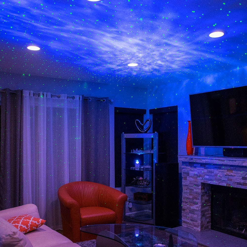 Alexa Compatible Laser Projector w/LED Nebula Cloud for Game Rooms, Home Theater, or Night Light Ambiance - Mi tienda