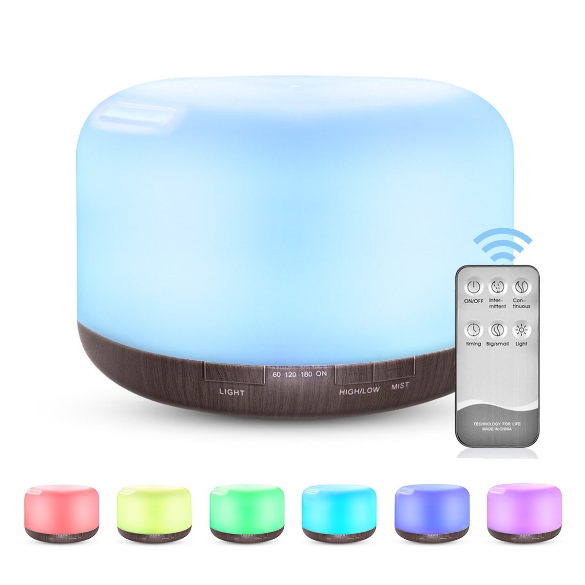 Color Changing Essential Oil Aromatherapy Diffuser With Remote - Mi tienda