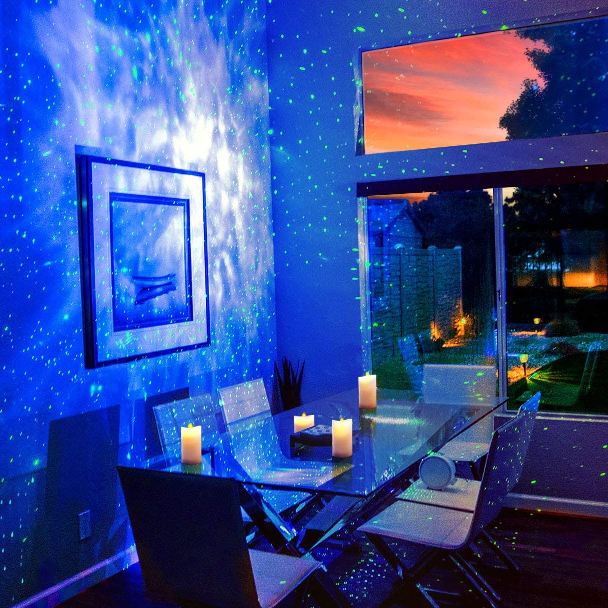 Alexa Compatible Laser Projector w/LED Nebula Cloud for Game Rooms, Home Theater, or Night Light Ambiance - Mi tienda