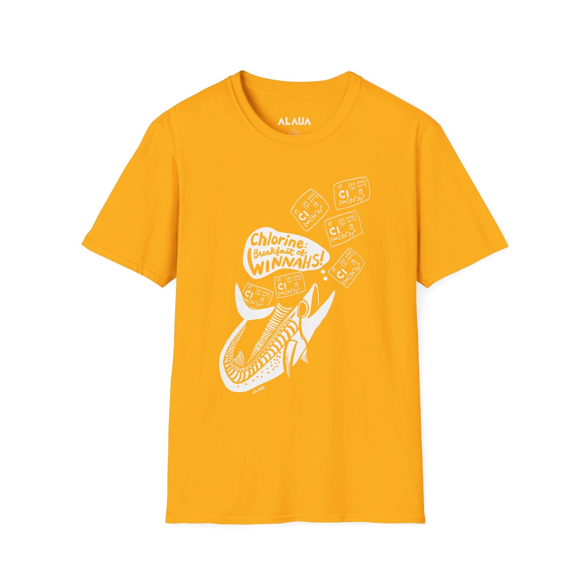 Adult Unisex Swimmer T-Shirt - Chlorine: Breakfast of Winnahs! - Mi tienda