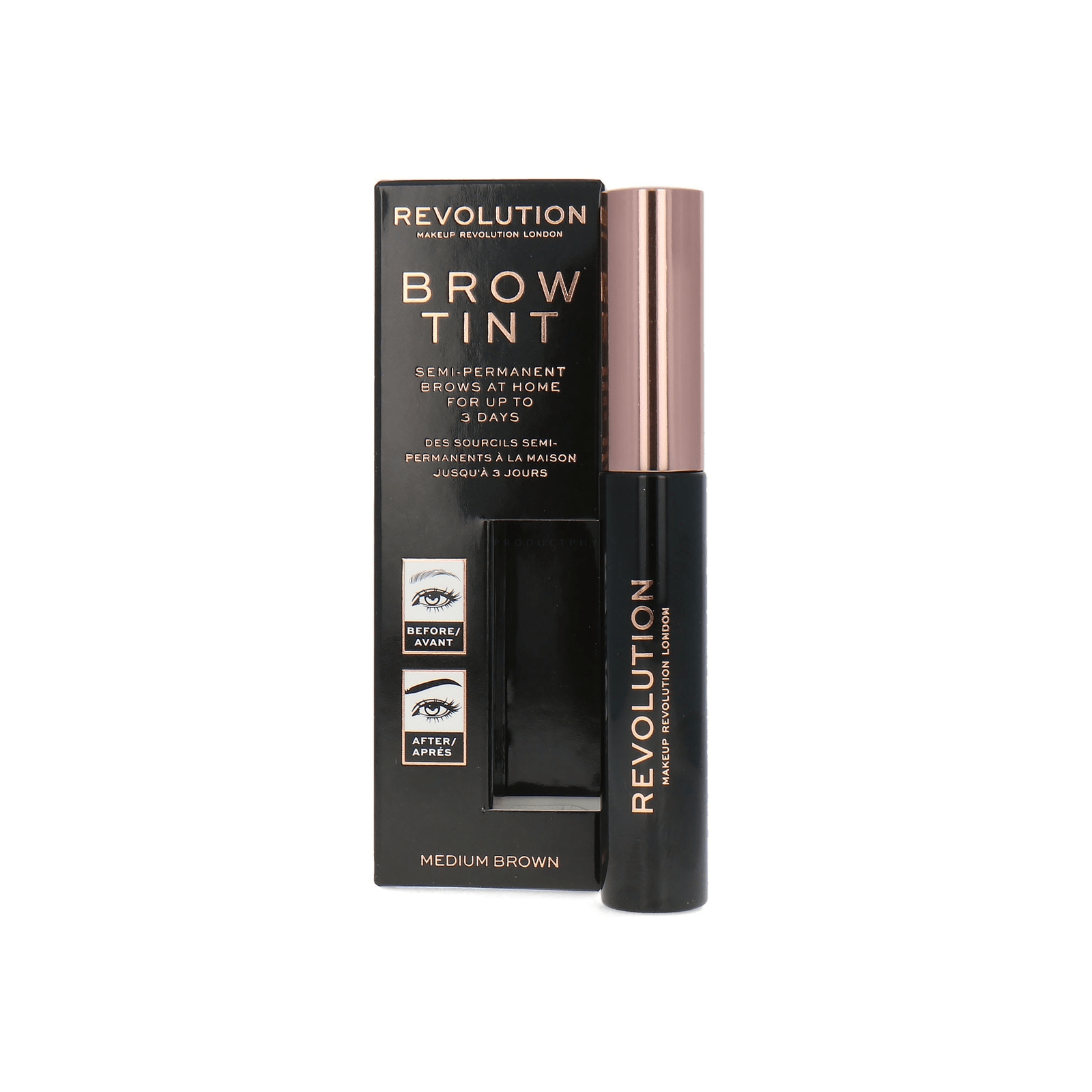 Gel na obočí Makeup Revolution hnědý (5057566092784) - Mi tienda