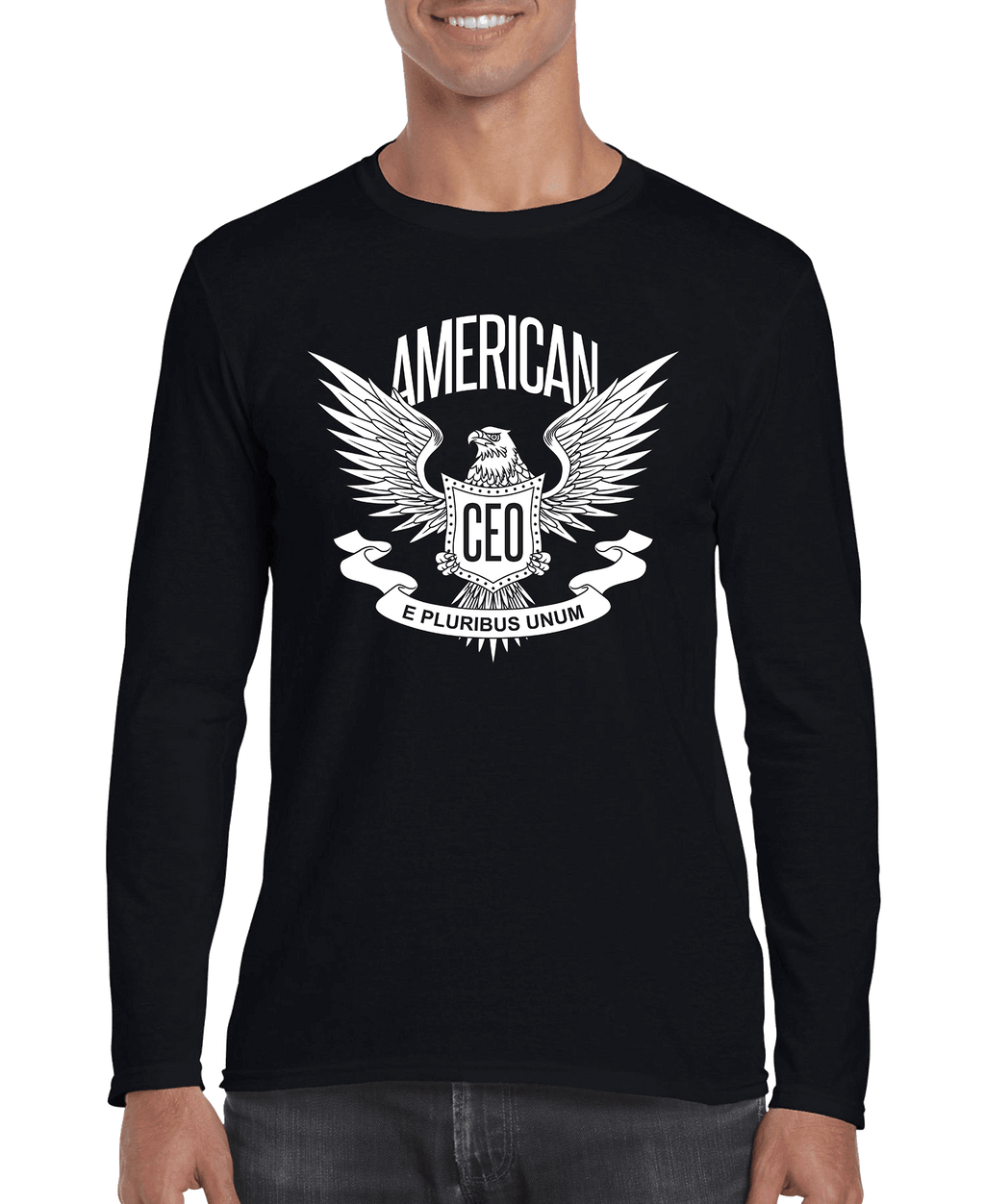 American CEO Patriotic Eagle Men's Long Sleeve Shirt - Mi tienda