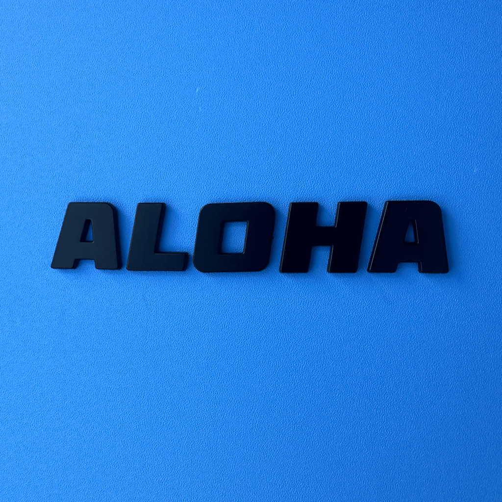 Cherreh Chromes: ALOHA Car Emblem - Mi tienda
