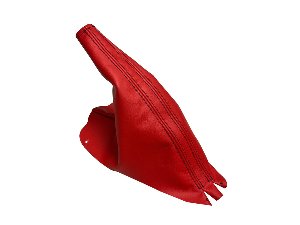 Torch Red Leather Emergency Brake & Shift Boot Cover For Ford Mustang GT 1994 1995 1996 1997 1998 1999 2000 2001 2002 2003 2004 - Mi tienda