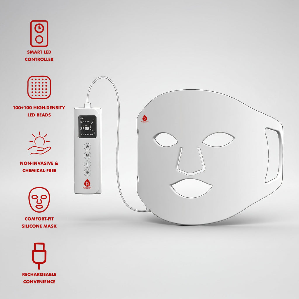 2-in-1 Red Light Therapy System: Facial LED Mask & Full-Body Panel - Mi tienda