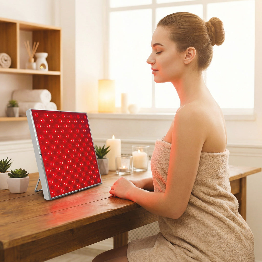 2-in-1 Red Light Therapy System: Facial LED Mask & Full-Body Panel - Mi tienda