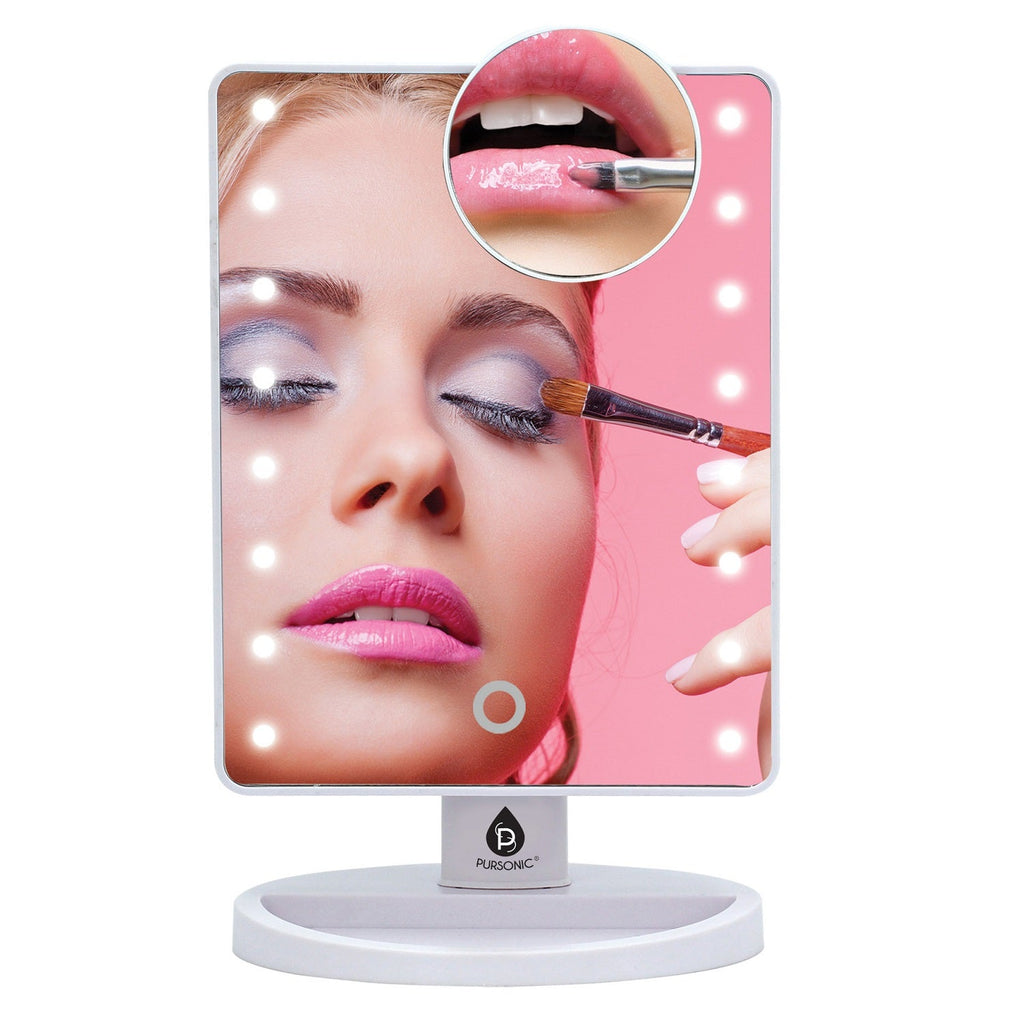 Dimmable LED Vanity Mirror & Pursonic Triple Barrel Hair Curler: The Ultimate Glow-Up Bundle - Mi tienda