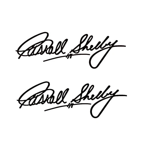 Carroll Shelby Interior & Window Vinyl Decal for Ford Mustang | 2-Piece Sticker-9