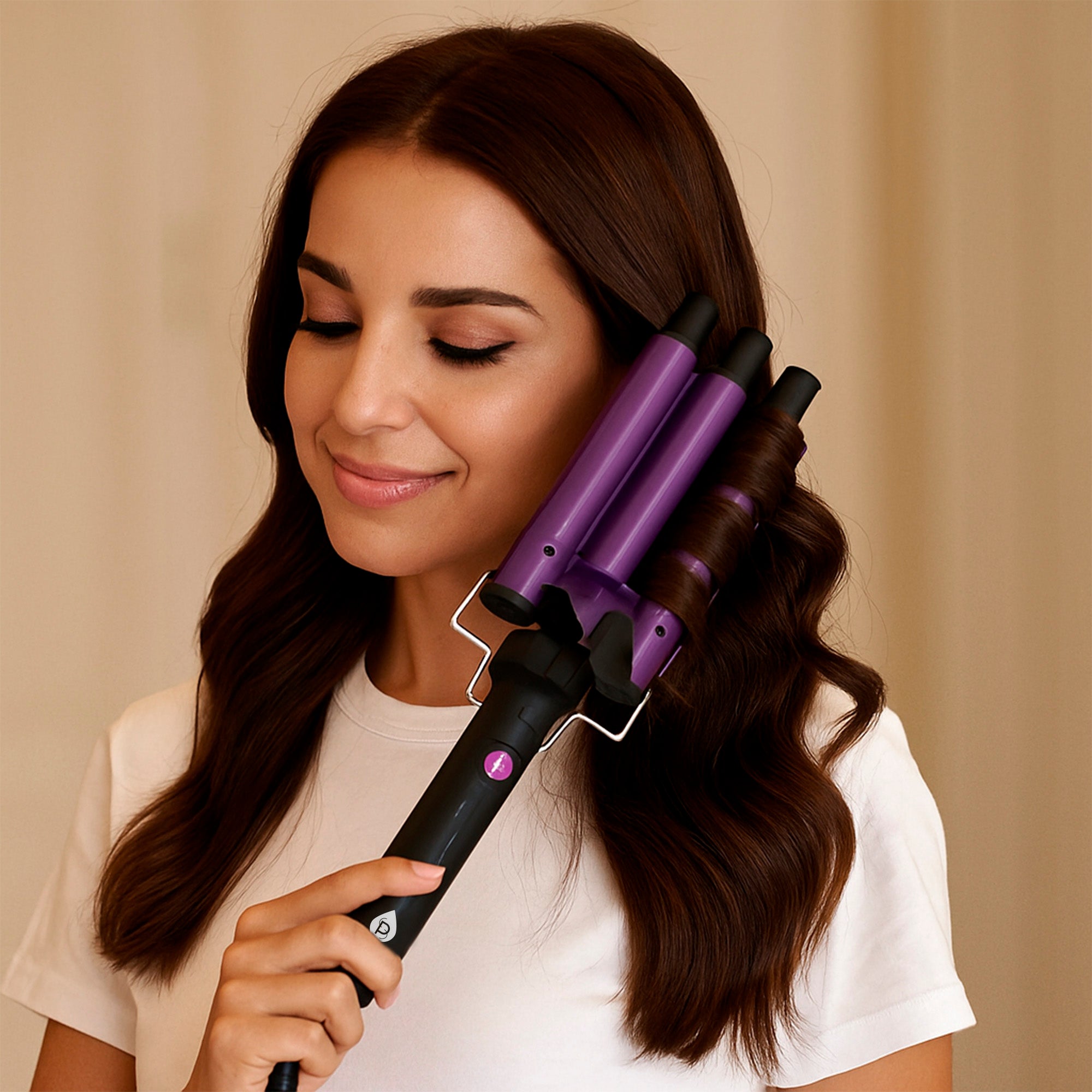Dimmable LED Vanity Mirror & Pursonic Triple Barrel Hair Curler: The Ultimate Glow-Up Bundle - Mi tienda