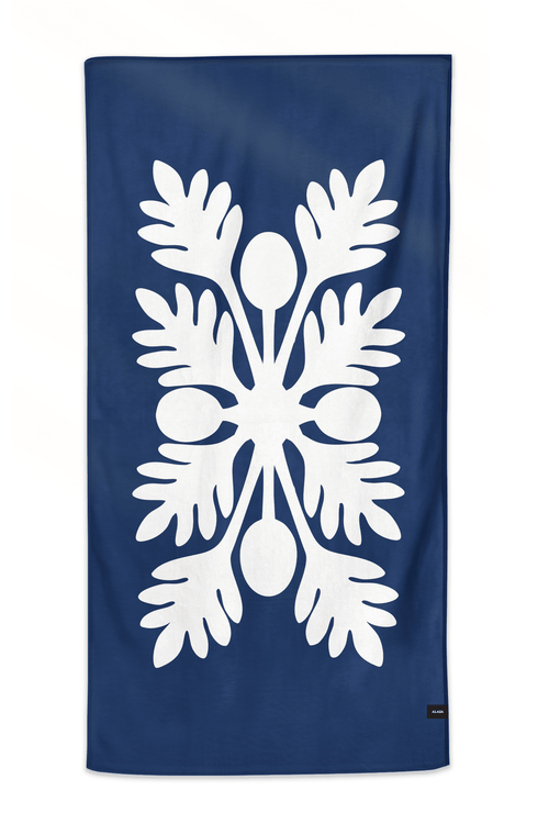 'Ulu Palaka Anywhere Towel (Blue) - Mi tienda