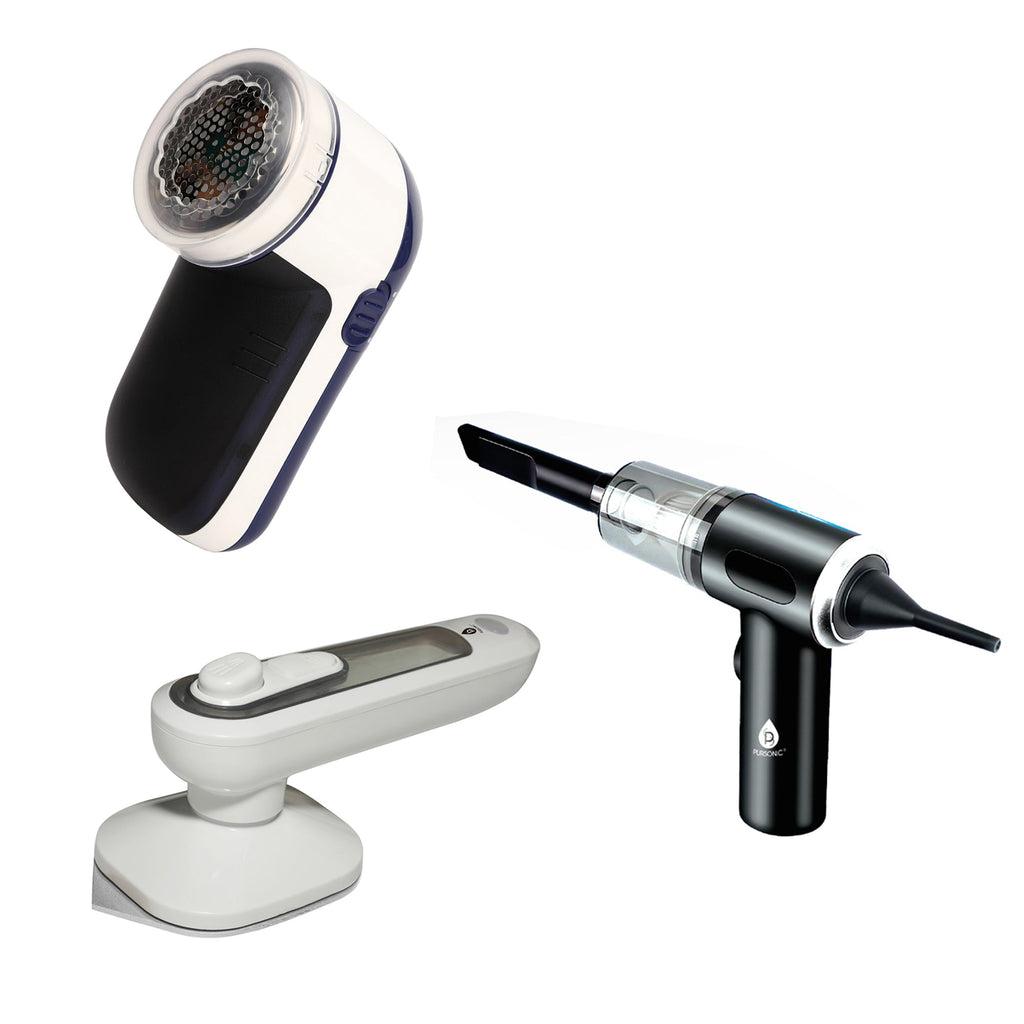 Home & Travel Essentials: 2-in-1 Mini Vacuum, Lint Remover & Portable Iron - Mi tienda