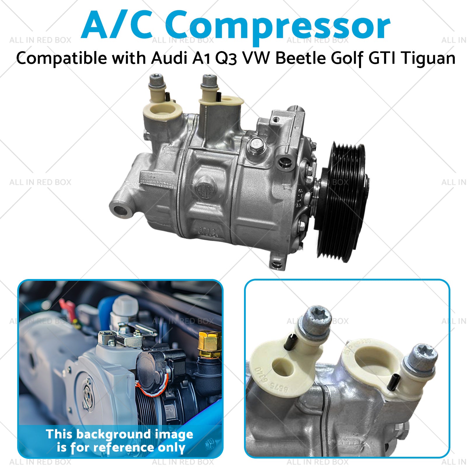 A or C Compressor Suitable for Audi A1 Q3 VW Beetle Golf GTI Tiguan 5Q0820803Q - Mi tienda