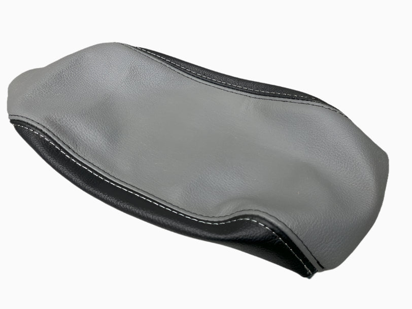 Titanium Gray & Black Leather Console Armrest Cover For 2009-2019 SUBARU FORESTER - Mi tienda