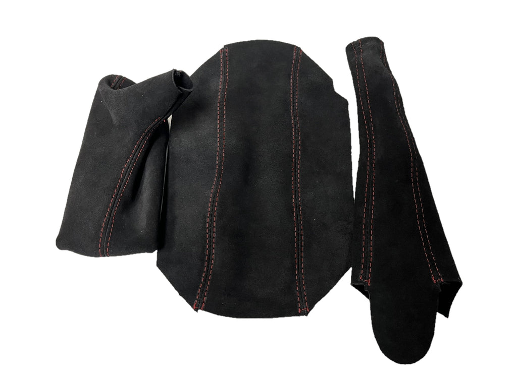 Genuine Suede Console Armrest Shift & E-Brake Boot Cover For 1997-2004 Porsche Boxster 911 986 996 - Mi tienda