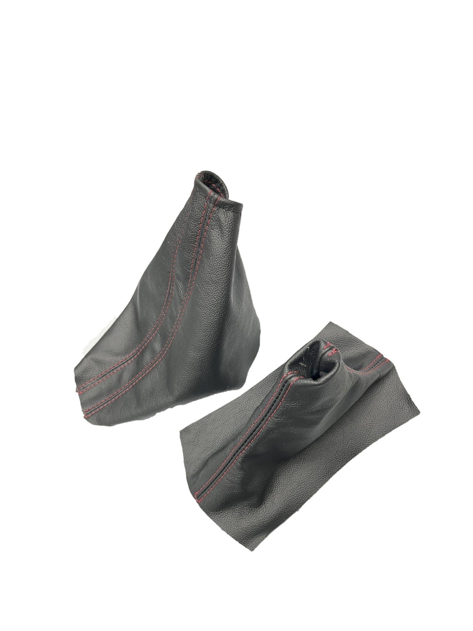 Red Stitch Leather Parking Brake & Shift Boot Cover For Ford Mustang GT 2005 2006 2007 2008 2009 - Mi tienda