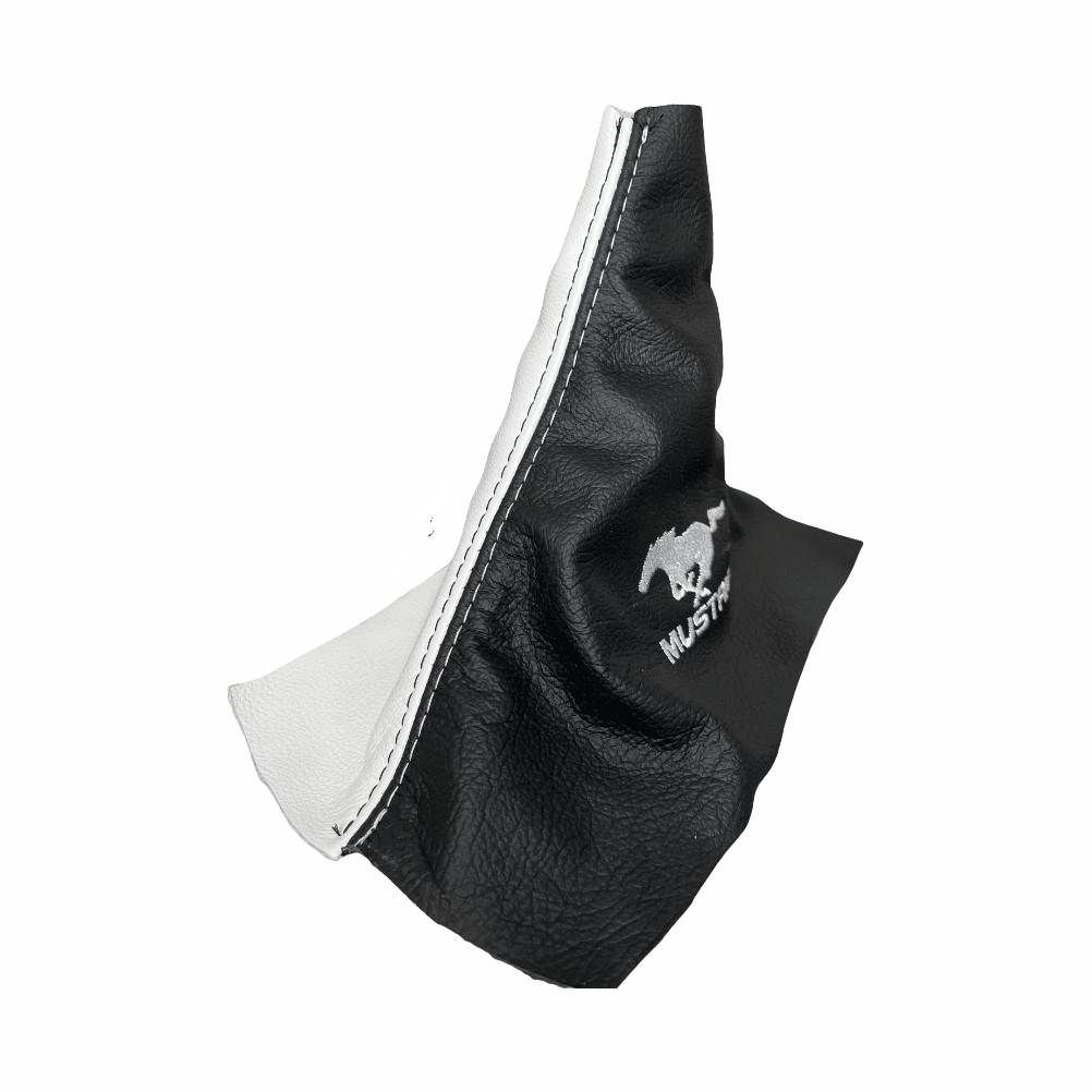 New Embroidered Real Leather MANUAL Shift Boot Cover For Ford Mustang GT 2005 2006 2007 2008 2009 2010 2011 2012 2013 2014 - Mi tienda