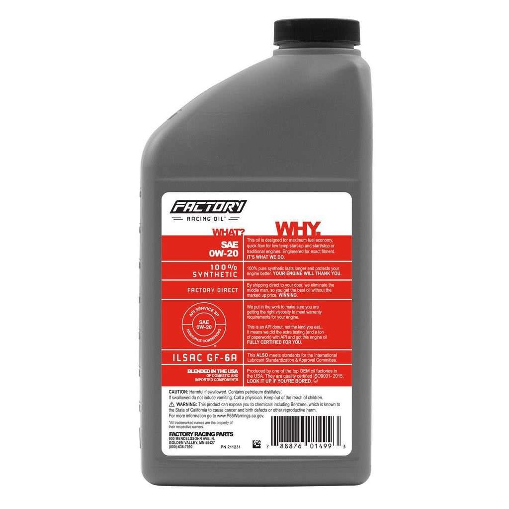 Oil Change Kit For Mazda MX-5 Miata 2.0L L4 2011-2015 0W-20 Full Synthetic Oil - 5 Quarts - Mi tienda