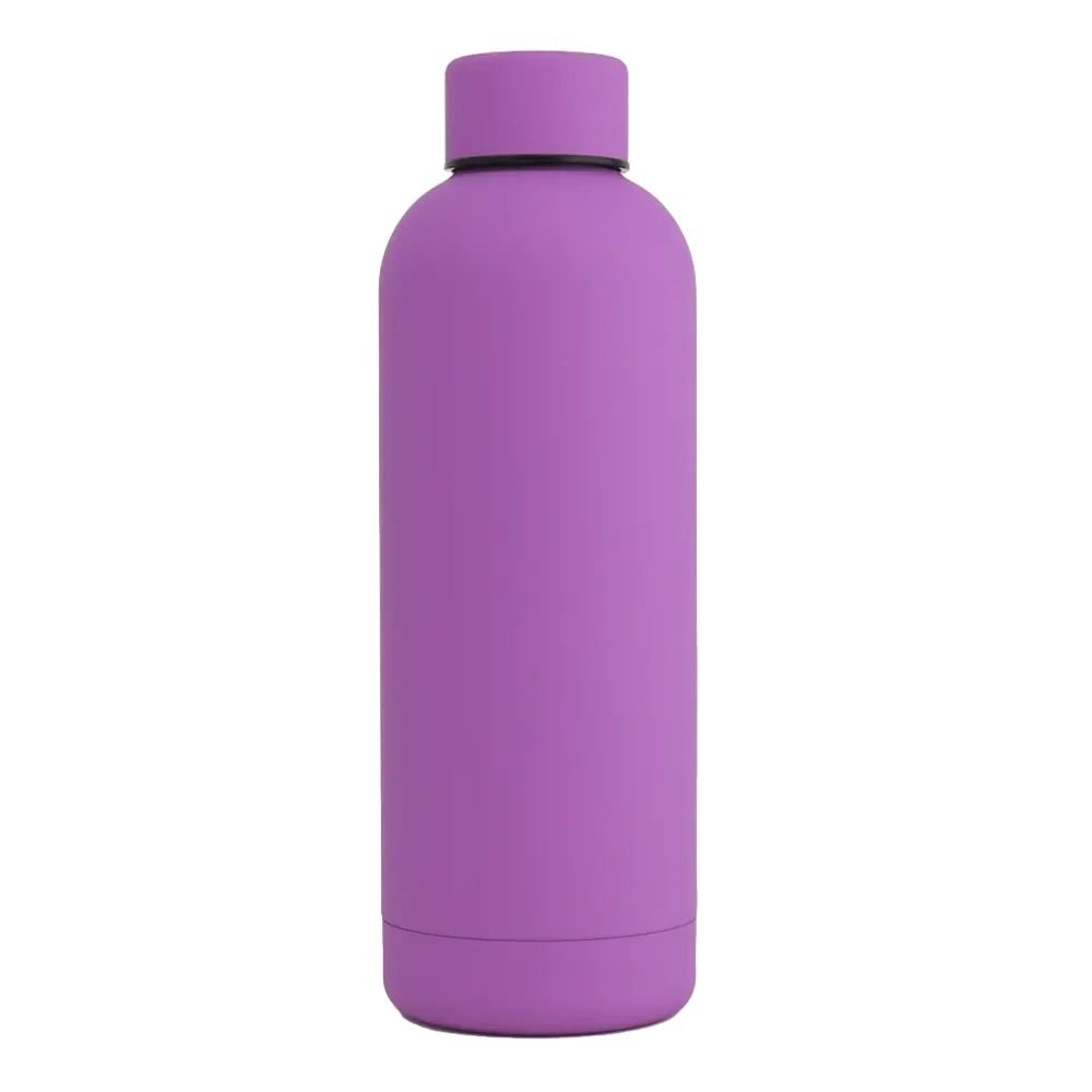 17oz Rubber Vacuum Insulated Stainless Steel Water Bottle - Mi tienda