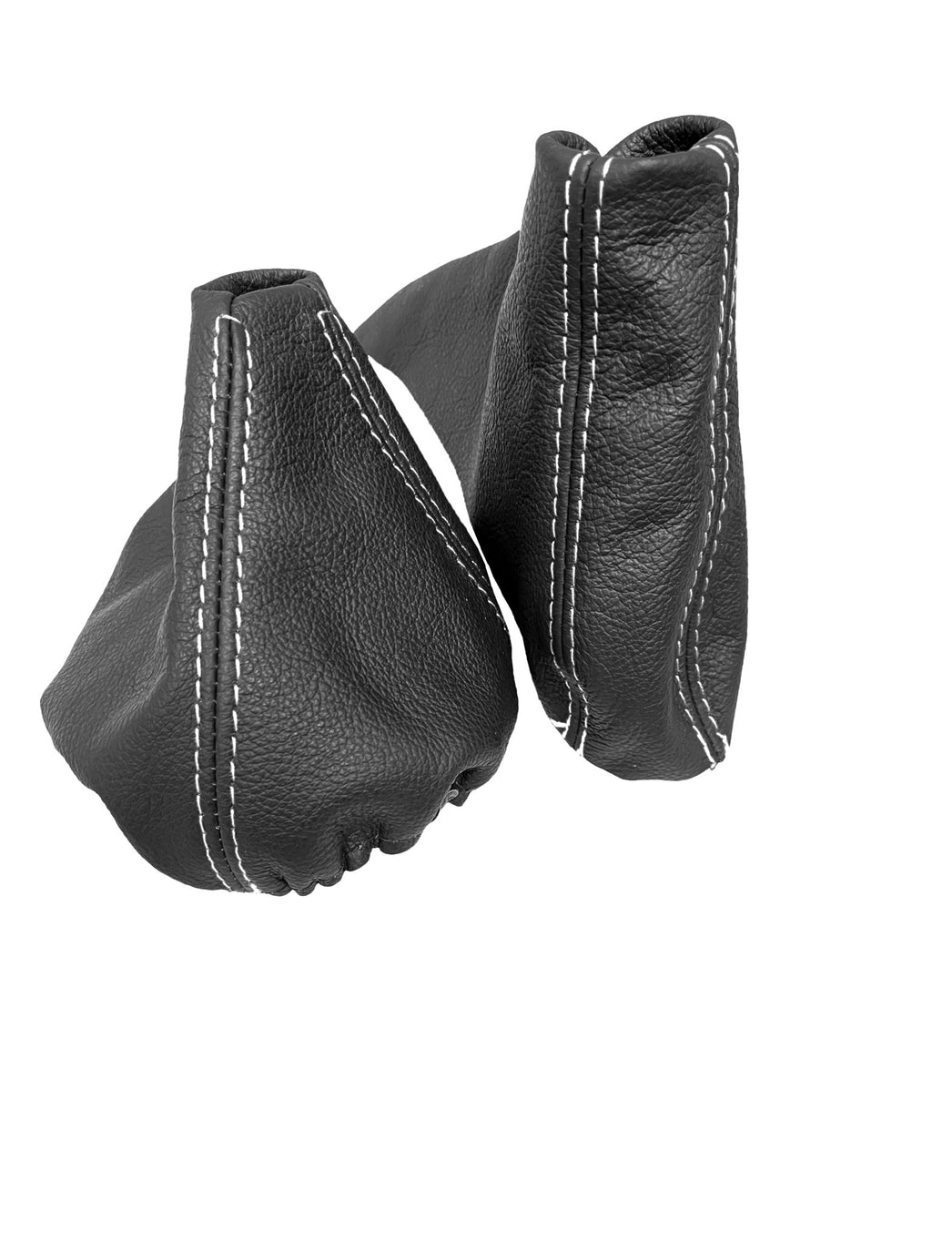 For 2005-2013 BMW E91 E92 E93 Genuine Leather Parking Brake & Shift Boot Cover In Black - Mi tienda