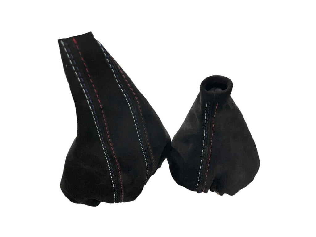 For 1991-2005 BMW E91 92 93 M3 Genuine Suede MANUAL Shift & Parking Brake Boot Cover - Mi tienda