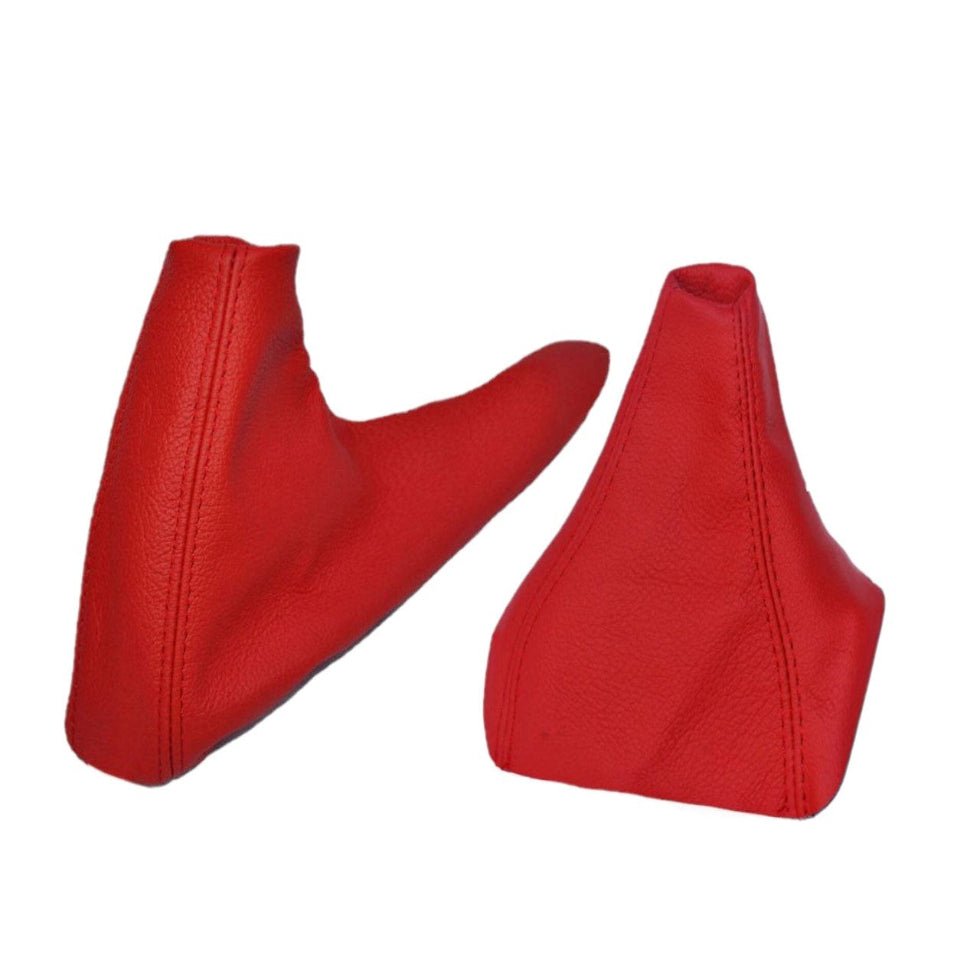 Torch Red Leather 13 Inch Shift & E-brake Boot Cover For BMW Z3 1995-2002 M3 Coupe E46 2001-2006 - Mi tienda